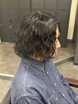 ロング パーマ メンズ 柏メンズカットパーマ NO.1タイチのヘアスタイル