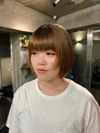 ショート 土田かほ/本日🈳 透明感カラー🍃のヘアスタイル