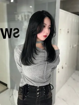 ロング karina🌿レイ ヤーカット/髪質改善のヘアスタイル