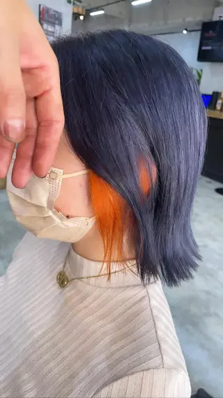 ミディアム andKおもろまち店 艶ダブルカラー✨のヘアスタイル