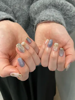 ネイル 【淡色color/ nail】maikoのネイルデザイン