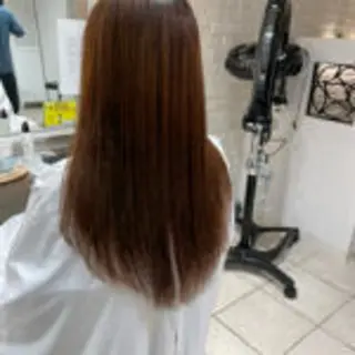 ロング カラー 安井 亮介のヘアスタイル
