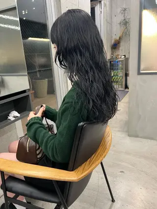 セミロング パーマ sakoda shunkiのヘアスタイル