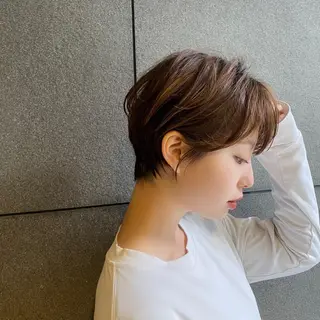 ショート カラー パーマ ヘアアレンジ メンズ キッズ ネイル マツエク・マツパ ANSENS  by  Mode K's所属・顔周りレイヤー ☺︎shunのヘアスタイル