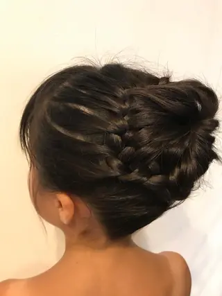 ロング ヘアアレンジ 仲矢 あゆ美のヘアスタイル