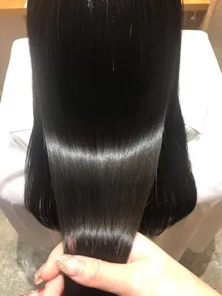 ロング 髪質改善×矯正🫧 韓国ヘアasamiのヘアスタイル