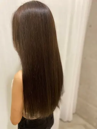 セミロング カラー 田中 アキオのヘアスタイル