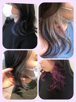 カラー 💙あかみね 💙（mine）のヘアスタイル