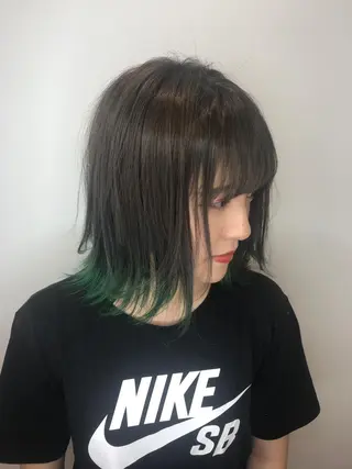 ミディアム カラー Le'a渋谷所属・インナーエクステ渋谷 🦋KAJIのヘアスタイル