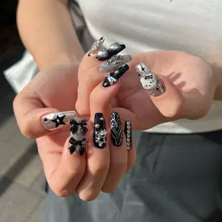 ネイル 韓国🩶Y2Kネイル 💫くれはのネイルデザイン