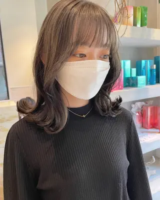 ミディアム カラー 🫧透明感ヘア🫧 🧸竹花　彩希🧸のヘアスタイル