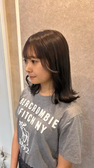 ミディアム カラー silk🕯 hikaruのヘアスタイル