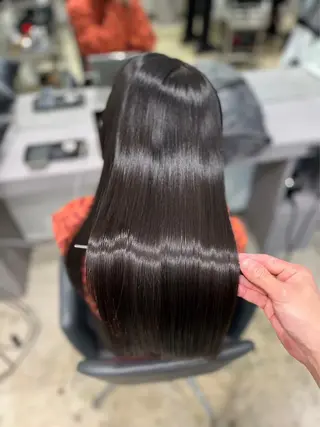 ロング 【ヤバ髪から美髪へ】 縮毛矯正特化アチワのヘアスタイル