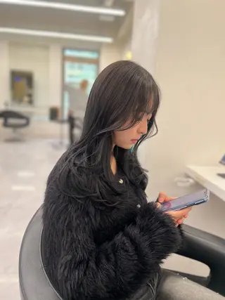 ロング カラー ヘアアレンジ 透明感×韓流ハイ トーン🫧RYUTAのヘアスタイル