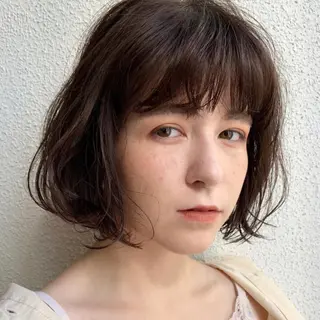 ミディアム カラー 韓国ヘア /男女❄️ 細江 美紅のヘアスタイル