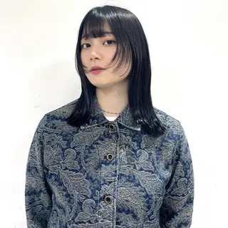 セミロング 無料カットモデル ユナのヘアスタイル