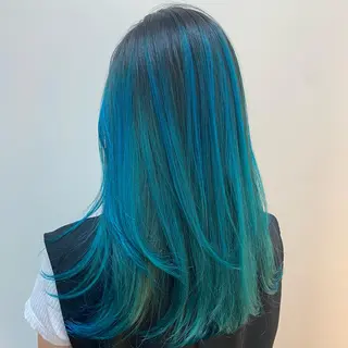 セミロング カラー 🍒透明感カラー/ emiri🍒のヘアスタイル