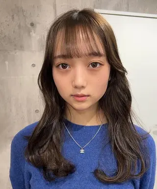 セミロング カラー 美容室 _WHITE＋ 南海難波店【アンダーホワイトプラス】所属・✨レイヤー/透明感 /豊嶋里緒✨のヘアスタイル