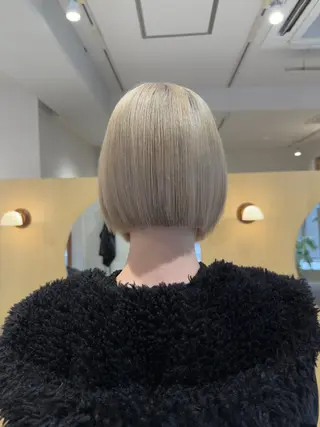 ショート カラー パーマ/ボブ /レイヤー チヒロのヘアスタイル