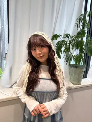 ロング ☀️個性派/横浜パ ーマ/暖色/ミミのヘアスタイル