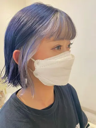 ミディアム カラー ヘアアレンジ Design Color🐰アユミのヘアスタイル