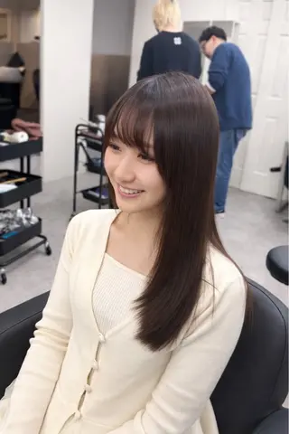 ロング 猿渡 /🍃乾燥ケア × ✨透明感カラーのヘアスタイル