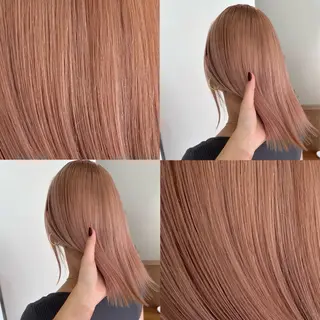 カラー ブリーチカラー/ベー ジュ/Hono🦖のヘアスタイル