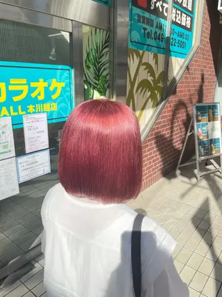 ミディアム カラー 🦋ハイトーンボブ ショート🦋トシキのヘアスタイル