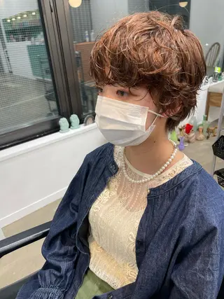 ショート パーマ pole所属・【pole】 minaのヘアスタイル