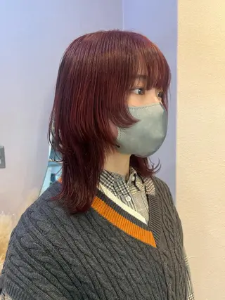 ミディアム カラー Maison Land所属・KANA MIYOSHIのヘアスタイル