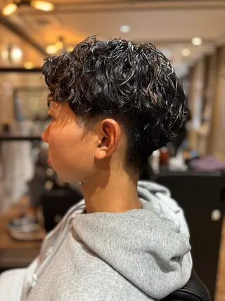 パーマ メンズ バーバーショップ涼桜新町店所属・田中大 パーマ/メンズカットのヘアスタイル