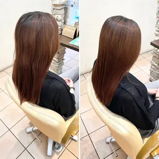 ロング 地毛風ストレート ⚡️下ノ村柊斗⚡️のヘアスタイル