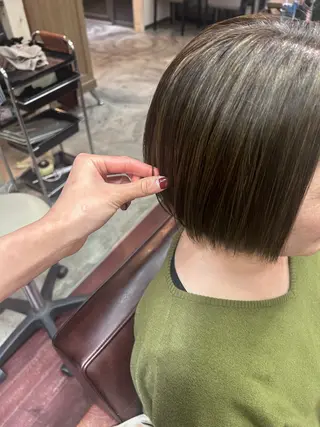 ミディアム maoお洒落ヘア bob/艶カラーのヘアスタイル