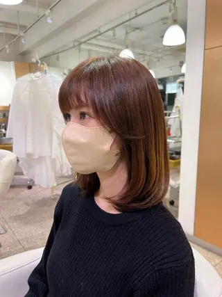 ミディアム 天神 大名 ショート ボブ 宇土あやかのヘアスタイル