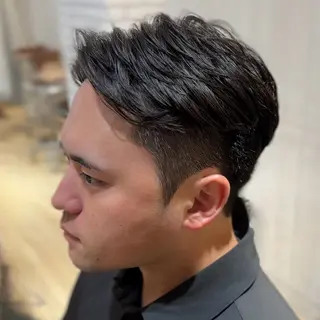 メンズ メンズカット/毛流れ メンズパーマ/ヤナイのヘアスタイル