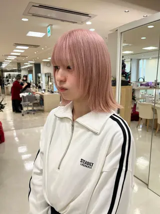 ミディアム カラー 暖色専門美容師🎀 お客様満足度◎のヘアスタイル