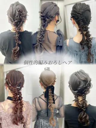 ヘアアレンジ 名古屋/艶カラー🫧 /アレンジ/ショートのヘアスタイル