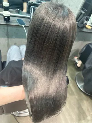 セミロング カラー 🫧シールエクステ/ 艶カラー🫧アサミ️のヘアスタイル