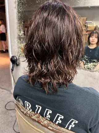 ミディアム パーマ ヘアアレンジ お任せヘア☘️☘️ 及川渚のヘアスタイル