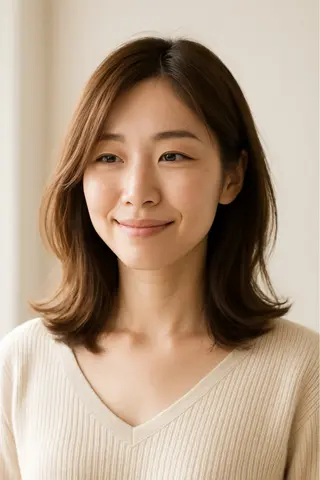 セミロング teddy(テディ)所属・KASHI｜顔まわり ×艶髪プロデューサーのヘアスタイル