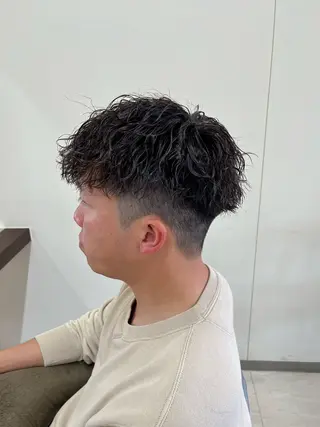 ショート パーマ メンズ AROH  men's cut&men's perm 船橋店所属・🧊メンズ特化🧊 高木航希のヘアスタイル