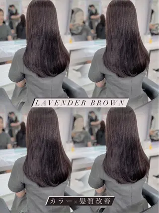 セミロング カラー ヘアアレンジ Ella所属・nana【艶髪】/ レイヤー/縮毛矯正のヘアスタイル