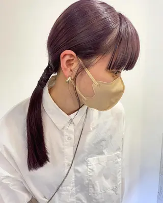 ロング カラー ヘアアレンジ satsuki 暖色・ブラウンカラーのヘアスタイル