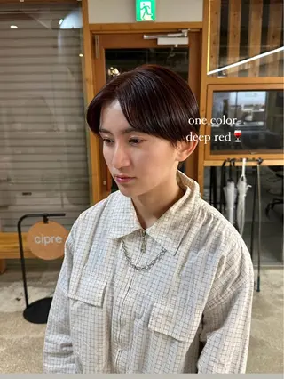 ショート カラー cipre あゆみのヘアスタイル