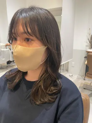 ミディアム 髪質改善ストレー ト指名NO.1林駿希のヘアスタイル