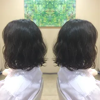 ミディアム パーマ 🐝肥田 しょーと🐝のヘアスタイル