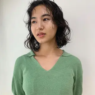 ミディアム パーマ AWESOME所属・似合わせメンズカット /mizukiのヘアスタイル