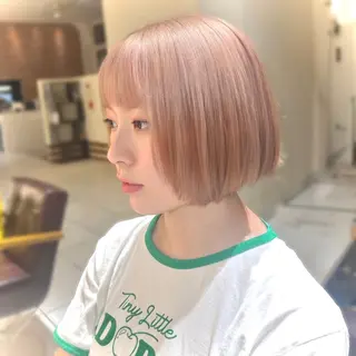 ショート カラー ニュートラルカラー 🧊横田 さえのヘアスタイル