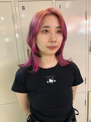 ミディアム 💥ウルフカット デザインあんな💥のヘアスタイル