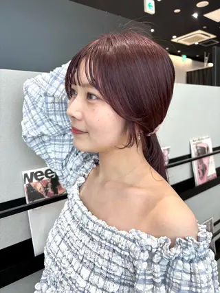 セミロング カラー 透明感カラー/ レイヤーkotonoのヘアスタイル